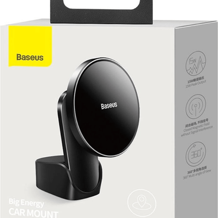 Baseus Baseus Big Energy iPhone houder MagSafe Draadloze Lader - [15W snel laden] Dashboard en Ventilatierooster Hurtel 8