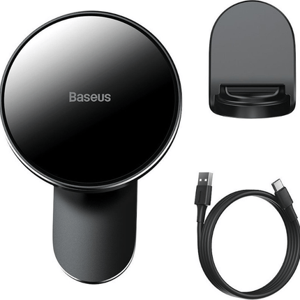 Baseus Baseus Big Energy iPhone houder MagSafe Draadloze Lader - [15W snel laden] Dashboard en Ventilatierooster Hurtel 1