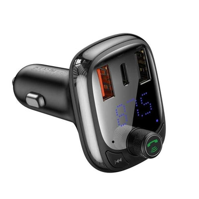 Baseus  Bluetooth FM Radio Transmitter Carkit Universeel Zwart