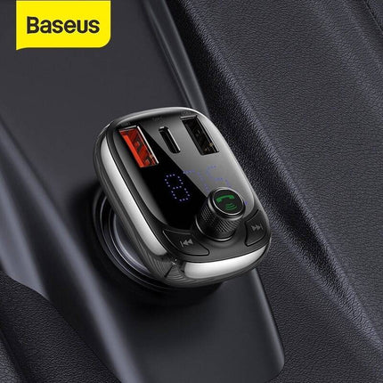 Baseus Bluetooth FM Radio Transmitter Carkit Universeel Zwart - VCTparts.nl