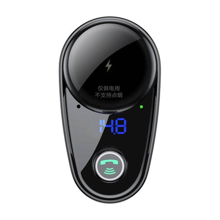 Baseus Baseus Bluetooth Muziek FM Transmitter Autolader 2x USB 3.4A Zwart Hurtel 2