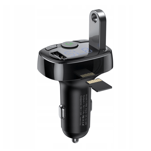 Baseus Baseus Bluetooth Muziek FM Transmitter en Dubbele USB Poort Autolader Hurtel 2