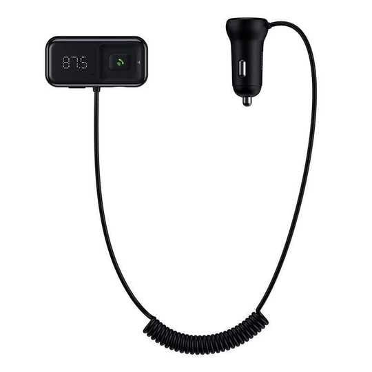 Baseus Baseus Dubbele USB Poort Autolader en Bluetooth FM Muziek Transmitter Zwart Hurtel 9