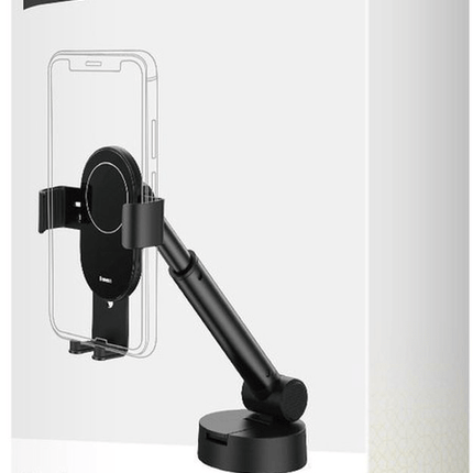 Baseus Gravity Raam/Dashboard Telefoonhouder met Zuignap Zwart - VCTparts.nl