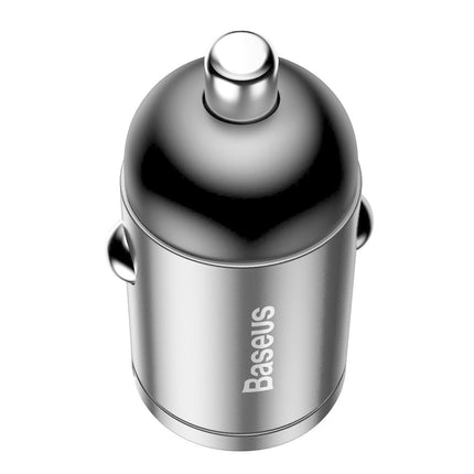 Baseus Baseus Mini USB Autolader QC 3.0 30W Snellader Grijs Hurtel 6