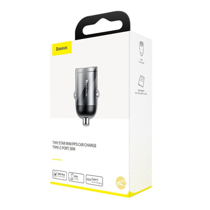 Baseus Baseus Mini USB Autolader QC 3.0 30W Snellader Grijs Hurtel 10