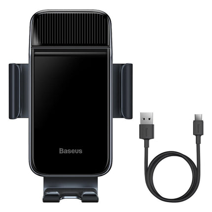 Baseus Baseus Smart Solar Power Wireless gsm houder auto op zonne energie - automatische sluiting - ventilatie auto houder - 150 mah batterij Hurtel 4
