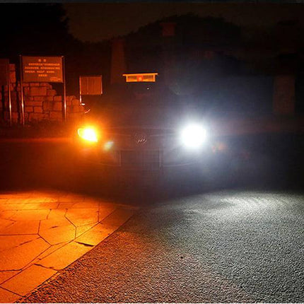 VCTparts BAU15S 1156 LED Dagrijverlichting DRL Wit met Knipperlicht Geel PY21W Canbus (set) NORGOS 2