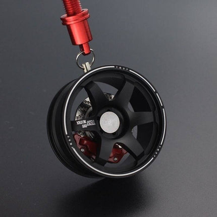 VCTparts Binnenspiegel Hanger Velg Achteruitkijkspiegel zwart met Rode Veer NORGOS 8