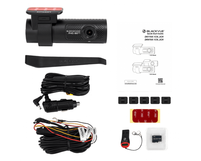 BlackVue BlackVue DR770X - 1CH Full HD Cloud Dashcam 256GB Auto Video Recorder Zwart Optimount 2