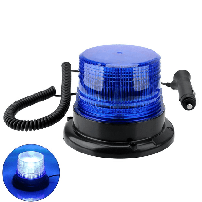 VCTparts Blauw Zwaailicht LED Stroboscoop Noodverlichting met Magneet NORGOS 4
