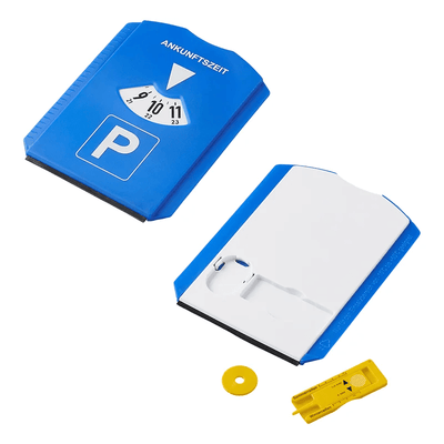 Blauwe Parkeerschijf / Parkeerkaart - Parkeren in de blauwe zone (5 in 1)