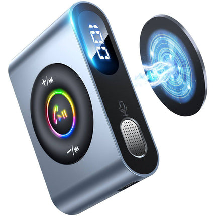 VCTparts Bluetooth AUX Zender Bluetooth 5.3 (zender/ontvanger) voor Auto Grijs VCTparts 7