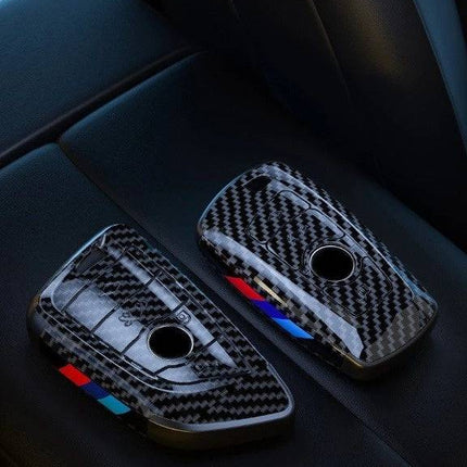 VCTparts BMW Sleutel Hoes Carbon Fiber ABS Behuizing - Puntvorm [X3 X5 X6 F30 F34 F10 F20 G20 g30 G01 G02 G05 F15 F16 1 3 5 7 Serie] NORGOS 2