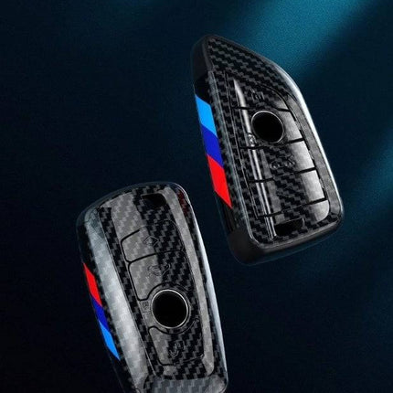 VCTparts BMW Sleutel Hoes Carbon Fiber ABS Behuizing - Rechthoek [X3 X5 X6 F30 F34 F10 F20 G20 g30 G01 G02 G05 F15 F16 1 3 5 7 Serie] NORGOS 3