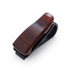 VCTparts Brillenhouder voor auto zonneklep – Dark Wood – Zonnebril houder met clip NORGOS 7