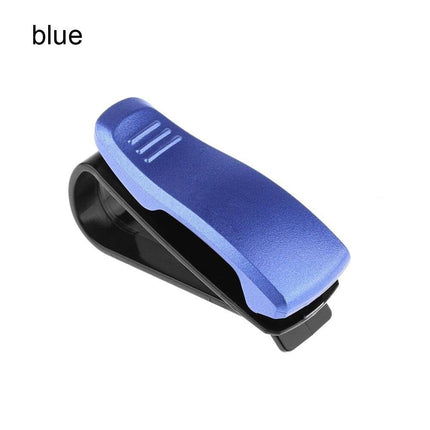 VCTparts Brillenhouder voor auto zonneklep – Royal Blue – Zonnebril houder met clip NORGOS 1
