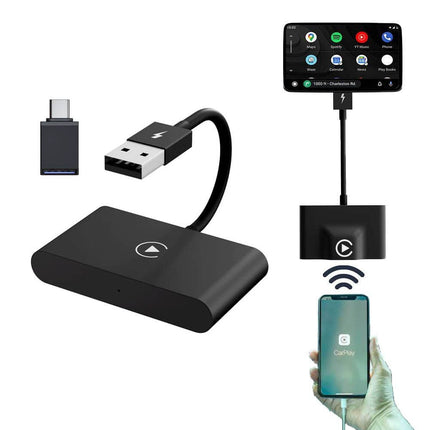Car Dongle Wireless USB Adapter Geschikt voor Apple CarPlay - Draadloos verbinden - 2023 Vernieuwd Model - VCTparts.nl