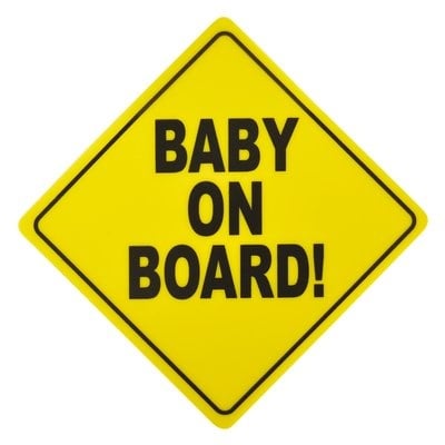 CarKids CarKids Baby on Board Sign / Baby aan boord Bord Geel ServiceBest International 4