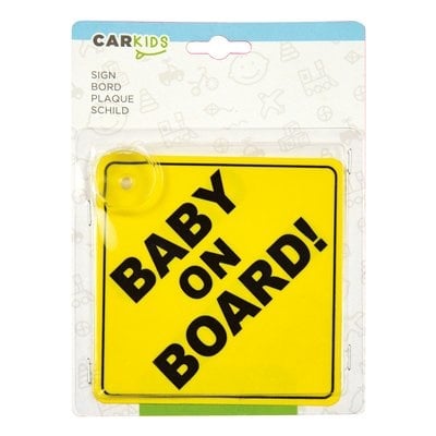 CarKids CarKids Baby on Board Sign / Baby aan boord Bord Geel ServiceBest International 5