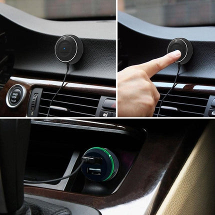 VCTparts Carkit met Bluetooth V5.0 en NFC - functie Handsfree Luidsprekertelefoon Bellen Muziek USB Autolader NORGOS 4