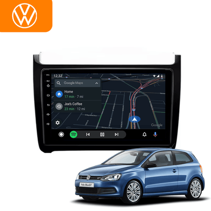 VCTparts CarPlay &amp; Android Auto Multimedia Speler voor Volkswagen Polo 2009–2017 – GPS Navigatie en Touchscreen – Inbouwen / Inbouwservice / Installatie Ainavi 2