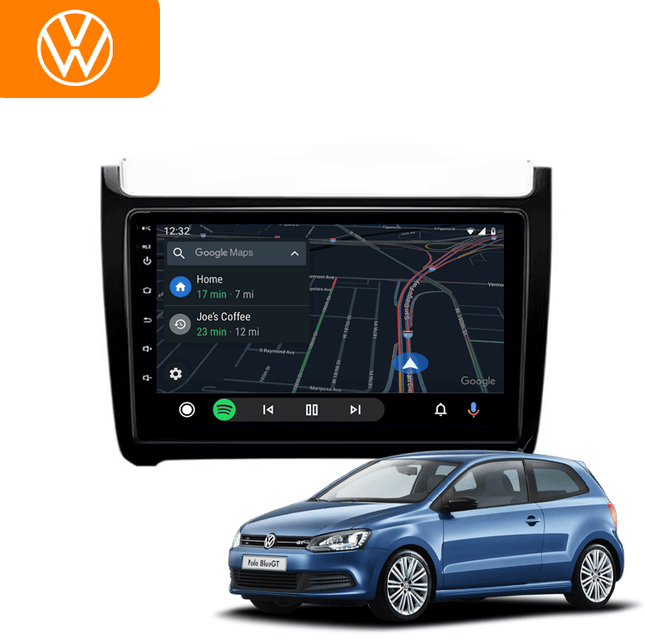 CarPlay &amp; Android Auto Multimedia Speler voor Volkswagen Polo 2009–2017 – GPS Navigatie en Touchscreen – Inbouwen / Inbouwservice / Installatie - VCTparts.nl