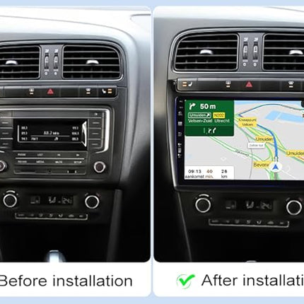 VCTparts CarPlay &amp; Android Auto Multimedia Speler voor Volkswagen Polo 2009–2017 – GPS Navigatie en Touchscreen – Inbouwen / Inbouwservice / Installatie Ainavi 5