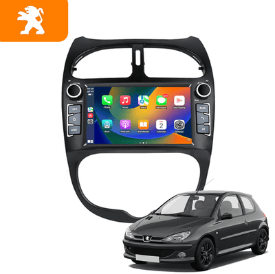 CarPlay & Android Auto 7 Inch Radio voor Peugeot 206, 206CC, 206SW (2000–2008) – 2DIN Multimedia Scherm met GPS Navigatie – Inbouwen / Inbouwservice / Installatie