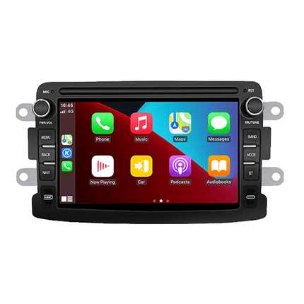 CarPlay & Android Auto Autoradio voor Dacia/Renault Logan, Dokker, Duster, Sandero, Lodgy en Renault Captur & Symbol – GPS Navigatie & Touchscreen – Inbouwen / Inbouwservice / Installatie - VCTparts.nl