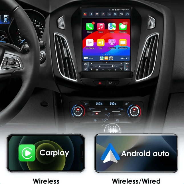 CarPlay & Android Auto Autoradio voor Ford Focus MK3 – GPS Navigatie & Touchscreen – Inbouwen / Inbouwservice / Installatie - VCTparts.nl