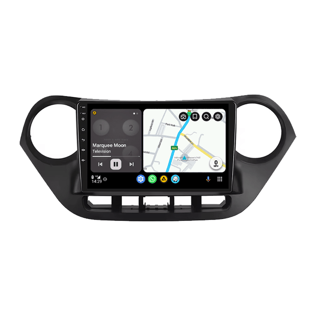 CarPlay & Android Auto Autoradio voor Hyundai Grand i10 2013–2018 – GPS Navigatie & Touchscreen – Inbouwen / Inbouwservice / Installatie - VCTparts.nl