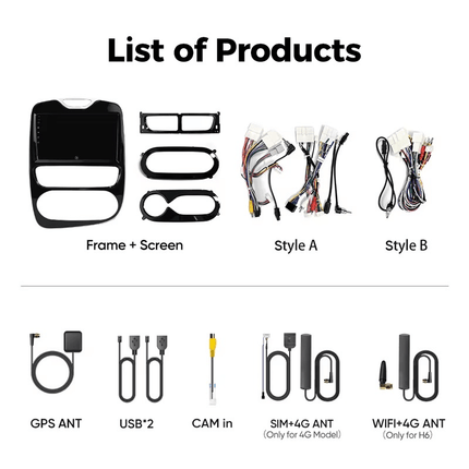 CarPlay & Android Auto Autoradio voor Renault Clio 2013–2016 – GPS Navigatie & Touchscreen – Inbouwen / Inbouwservice / Installatie - VCTparts.nl