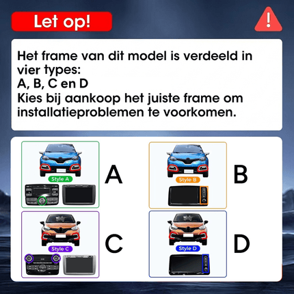 VCTparts CarPlay & Android Auto Autoradio voor Renault Kaptur / Captur / QM3 2013–2016 – GPS Navigatie & Touchscreen – Inbouwen / Inbouwservice / Installatie Ainavi 4