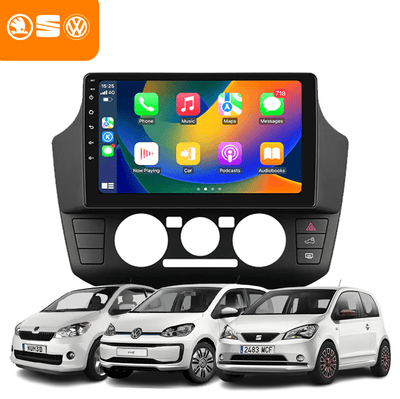 CarPlay & Android Auto Autoradio voor Volkswagen Up, Skoda Citigo en SEAT Mii – GPS Navigatie & Touchscreen – Inbouwen / Inbouwservice / Installatie
