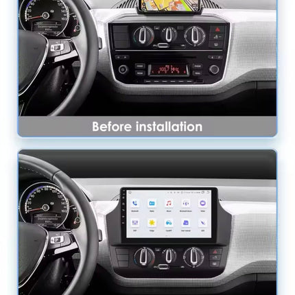 CarPlay & Android Auto Autoradio voor Volkswagen Up, Skoda Citigo en SEAT Mii – GPS Navigatie & Touchscreen – Inbouwen / Inbouwservice / Installatie - VCTparts.nl