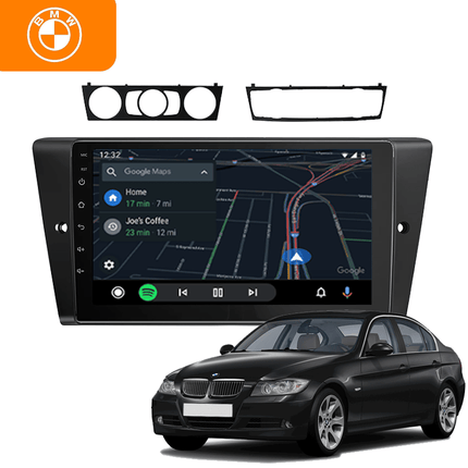 VCTparts CarPlay en Android Auto Multimedia Speler 8.9 Inch voor BMW 3 Serie (E90, E91, E92, E93) 2006–2012 – GPS Navigatie en Touchscreen – Inbouwen / Inbouwservice / Installatie Ainavi 2
