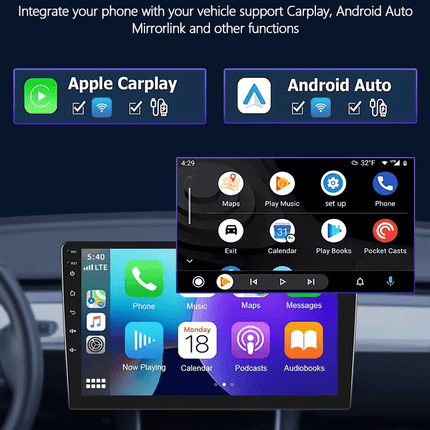 VCTparts CarPlay en Android Auto Multimedia Speler voor Kia Rio 2011–2014 – GPS Navigatie en Touchscreen – Inbouwen / Inbouwservice / Installatie Ainavi 4