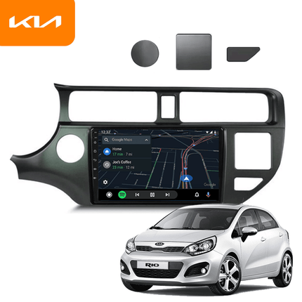VCTparts CarPlay en Android Auto Multimedia Speler voor Kia Rio 2011–2014 – GPS Navigatie en Touchscreen – Inbouwen / Inbouwservice / Installatie Ainavi 2