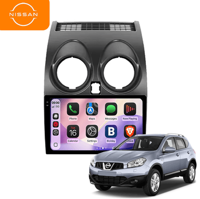 CarPlay en Android Auto Multimedia Speler voor Nissan Qashqai 2006–2013 – GPS Navigatie en Touchscreen – Inbouwen / Inbouwservice / Installatie