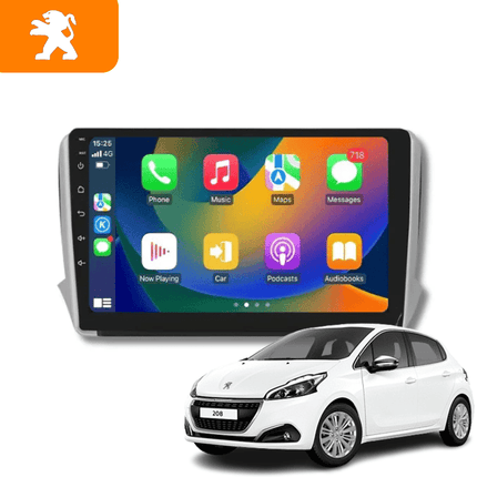VCTparts CarPlay en Android Auto Multimedia Speler voor Peugeot 2008 / 208 2012–2018 – GPS Navigatie en Touchscreen – Inbouwen / Inbouwservice / Installatie Ainavi 1