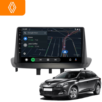 CarPlay en Android Auto Multimedia Speler voor Renault Mégane 2008–2016 – GPS Navigatie en Touchscreen – Inbouwen / Inbouwservice / Installatie - VCTparts.nl