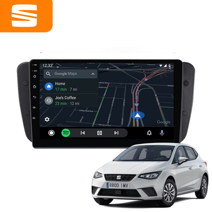 VCTparts CarPlay en Android Auto Multimedia Speler voor SEAT Ibiza 2008–2014 – GPS Navigatie en Touchscreen – Inbouwen / Inbouwservice / Installatie Ainavi 2