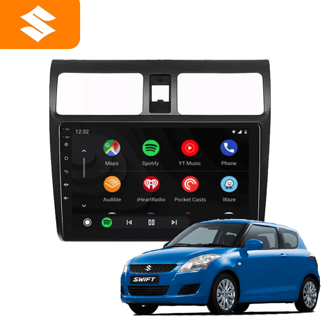 CarPlay en Android Auto Multimedia Speler voor Suzuki Swift 2004–2010 – GPS Navigatie en Touchscreen – Inbouwen / Inbouwservice / Installatie - VCTparts.nl
