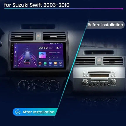 VCTparts CarPlay en Android Auto Multimedia Speler voor Suzuki Swift 2004–2010 – GPS Navigatie en Touchscreen – Inbouwen / Inbouwservice / Installatie Ainavi 3