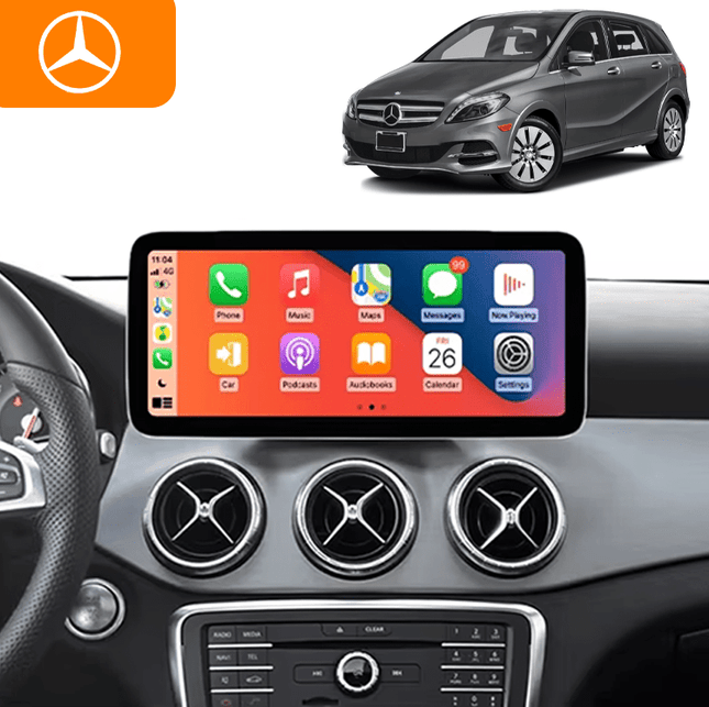 CarPlay en Android Auto Radio 9 Inch voor Mercedes Benz B Klasse W245 en W246 (2011–2019) – GPS Navigatie Touchscreen – Inbouwen / Inbouwservice / Installatie - VCTparts.nl