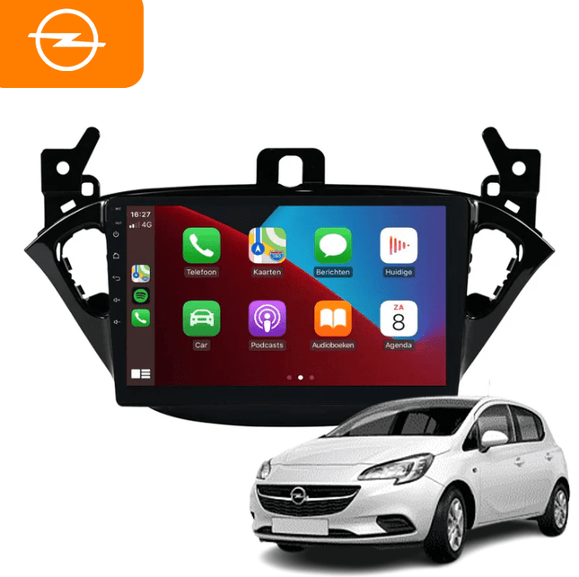 CarPlay en Android Auto Radio 9 Inch voor Opel Corsa E en Opel Adam (2014–2019) – GPS Navigatie Touchscreen – Inbouwen / Inbouwservice / Installatie - VCTparts.nl