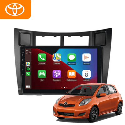 CarPlay en Android Auto Radio 9 Inch voor Toyota Yaris (2005–2011) – GPS Navigatie Touchscreen – Inbouwen / Inbouwservice / Installatie