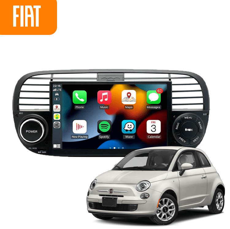 Carplay Für FIAT 500 2007-2015 7Android 12 Carplay Für FIAT 500 2007-2015 7Android 12