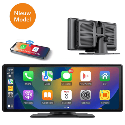 Navigatiesysteem Smart Touchscreen 10 inch - Draadloos Apple CarPlay en Android Auto Auto Multimedia Scherm